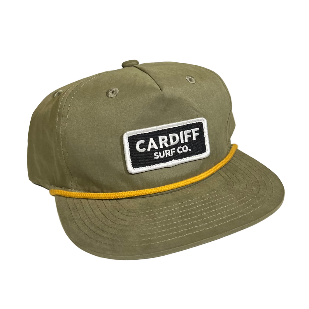 CSC Unstructured Green Hat with Rope