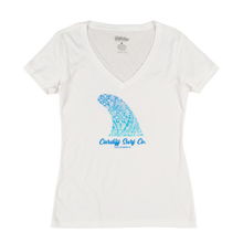 Load image into Gallery viewer, CSC Luv Fin V Neck White
