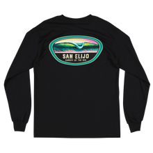 Load image into Gallery viewer, CSC San Elijo Wave L/S Black Tee

