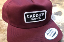 Load image into Gallery viewer, CSC Unstructured 5 Panel Patch Hat Burgundy
